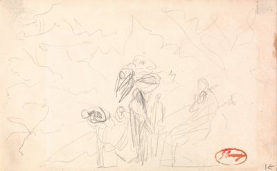 Prawdopodobnie grupa postaci z latającymi postaciami autorstwa George Romney
