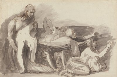 Scena więzienna autorstwa George Romney