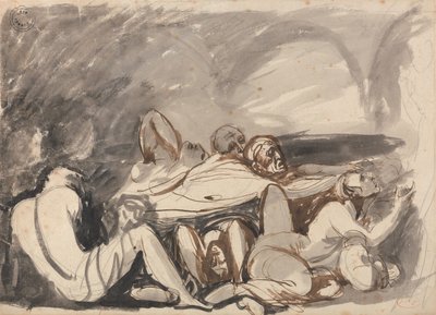 Scena w więzieniu autorstwa George Romney