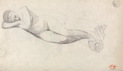 Leżący akt autorstwa George Romney