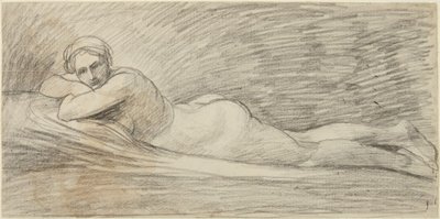Leżąca naga kobieta autorstwa George Romney