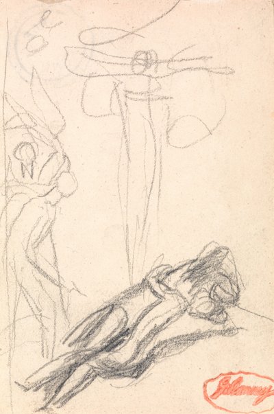 Szatan zaskoczony u ucha Ewy autorstwa George Romney