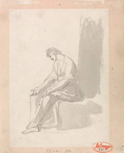Kobieta siedząca autorstwa George Romney