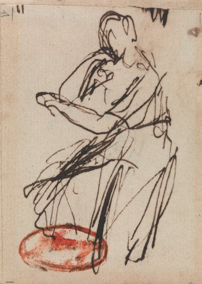 Kobieta siedząca autorstwa George Romney