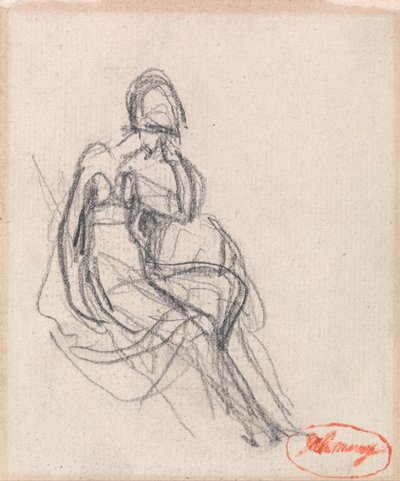 Kobieta siedząca autorstwa George Romney