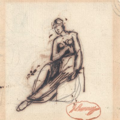 Kobieta siedząca autorstwa George Romney