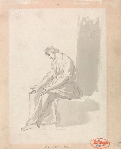 Siedząca kobieta autorstwa George Romney