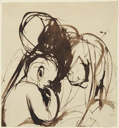 Siedząca kobieta z dzieckiem autorstwa George Romney