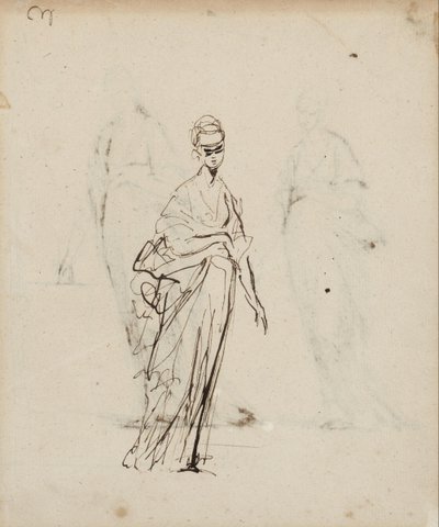 Pojedyncza postać kobieca autorstwa George Romney