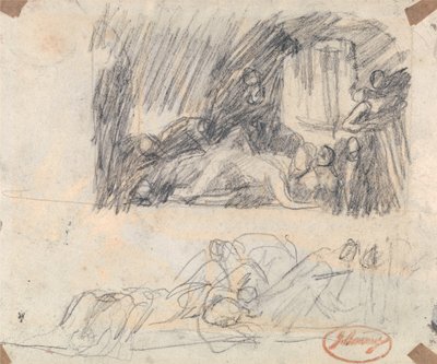Szkic do sceny z Howardem autorstwa George Romney