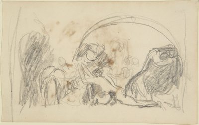 Szkic dotyczący wizyt Howarda w więzieniach autorstwa George Romney