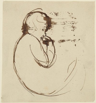 Szkic przedstawiający dziecko autorstwa George Romney