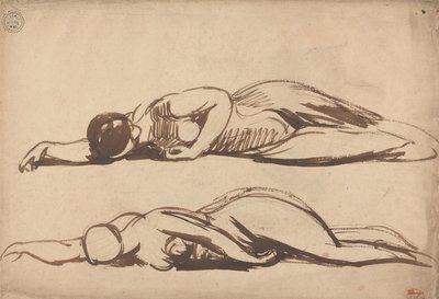 Szkice prostującej się kobiety autorstwa George Romney