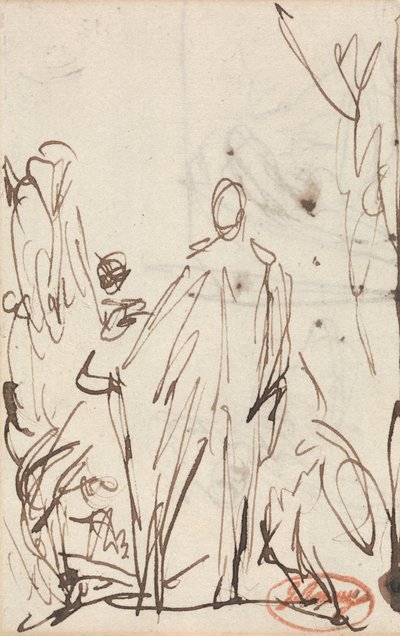 Postacie stojące autorstwa George Romney