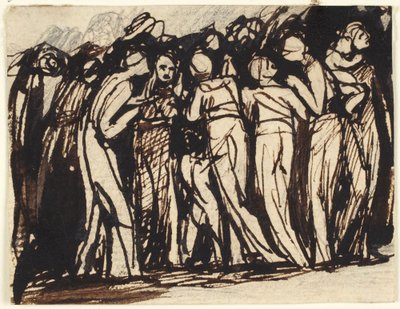 Stojące kobiety i dzieci autorstwa George Romney