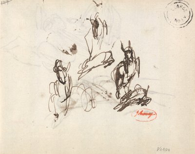 Studium dziewczyny z figlarną kozą autorstwa George Romney