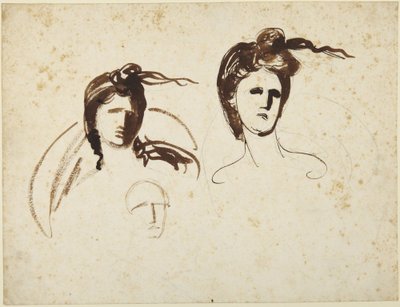 Studia nad głową kobiety autorstwa George Romney