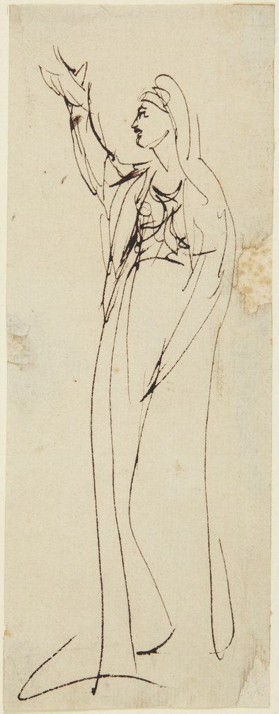 Studium do obrazu „Mater Dolorosa” autorstwa George Romney