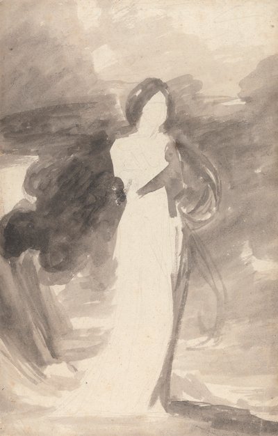 Studium stojącej damy autorstwa George Romney