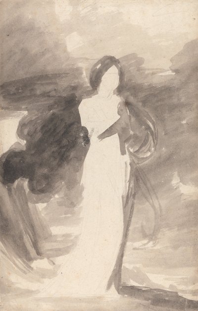 Studium stojącej damy autorstwa George Romney