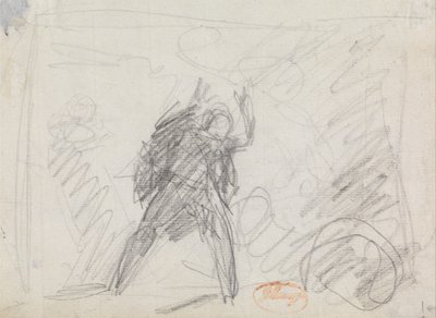 Studium stojącej postaci autorstwa George Romney