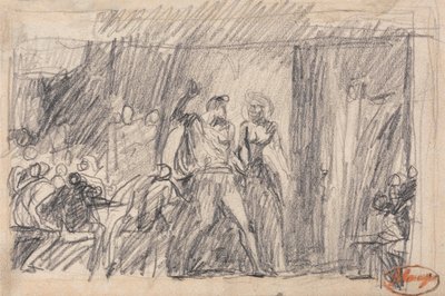 Scena bankietu: "Makbet" autorstwa George Romney