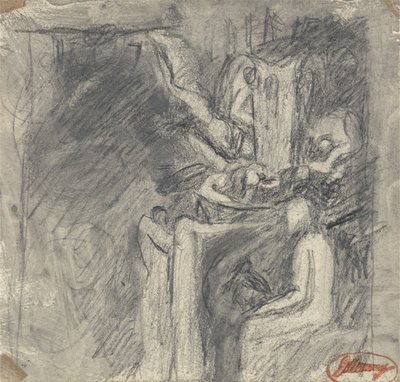 Kuszenie Chrystusa, ok. 1796 (grafit na papierze tkanym) autorstwa George Romney