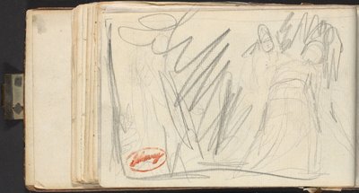 Dwie postacie w powiewających szatach autorstwa George Romney