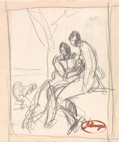 Dwóch kochanków autorstwa George Romney