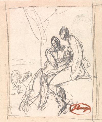Dwoje kochanków autorstwa George Romney