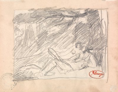 Dwoje kochanków na tle krajobrazu autorstwa George Romney
