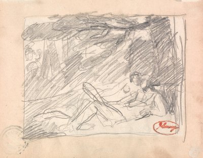 Dwoje kochanków w krajobrazie autorstwa George Romney