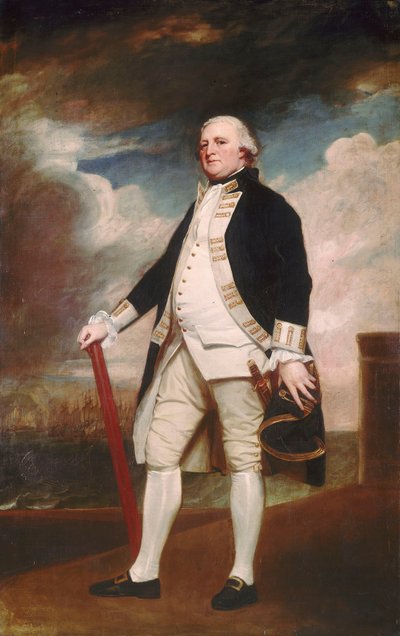 Wiceadmirał George Darby (około 1720-1790) autorstwa George Romney