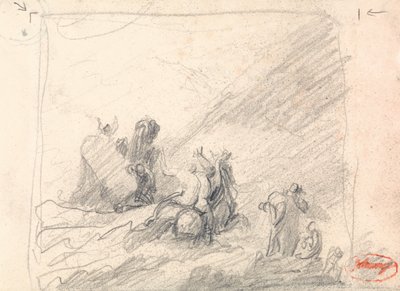 Wolgemuth ratuje rozbitków u wybrzeży Przylądka Dobrej Nadziei autorstwa George Romney