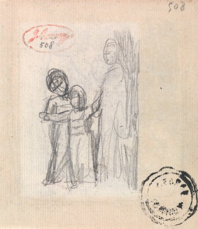 Kobieta i dwoje dzieci autorstwa George Romney