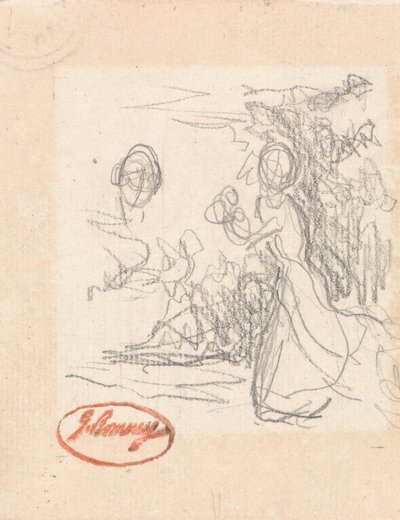 Młoda kobieta, prawdopodobnie uciekająca autorstwa George Romney