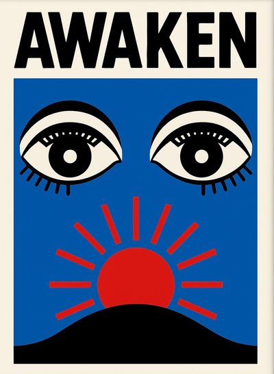 Przebudzenie, 2025 (akryl na płótnie) autorstwa George Rosaly