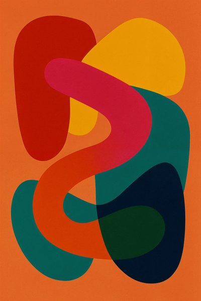 Równowaga w chaosie, 2025 (akryl na płótnie) autorstwa George Rosaly