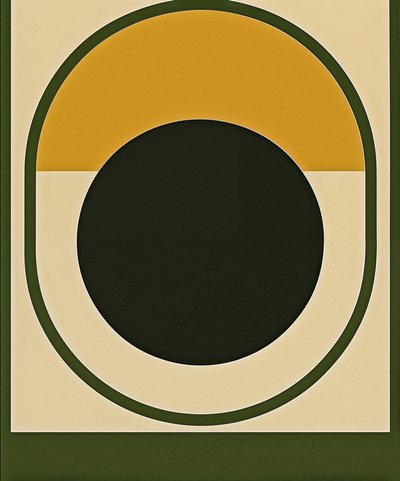 Black Sun Reversal, 2025 (akryl na płótnie) autorstwa George Rosaly