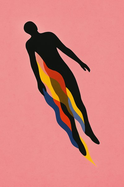 Breaking Through, 2025 (akryl na płótnie) autorstwa George Rosaly