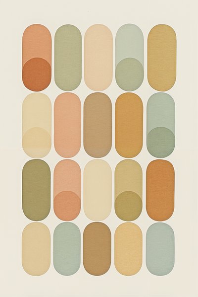 Siatka emocjonalna, 2025 (akryl na płótnie) autorstwa George Rosaly