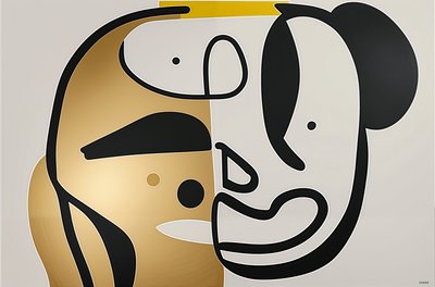 Harmony in Motion, 2024 (akryl na płótnie) autorstwa George Rosaly