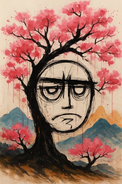 Roots of Renewal, 2025 (akryl na płótnie) autorstwa George Rosaly