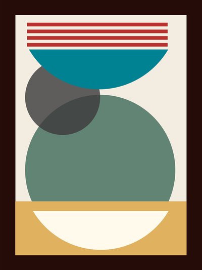 Space City Abstract, 2023 (akryl na płótnie) autorstwa George Rosaly