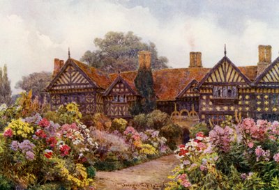 Speke Hall, Lancashire (druk kolorowy) autorstwa George Samuel Elgood