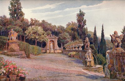 Górny Taras, Villa Imperiale, Genua, 1900 autorstwa George Samuel Elgood