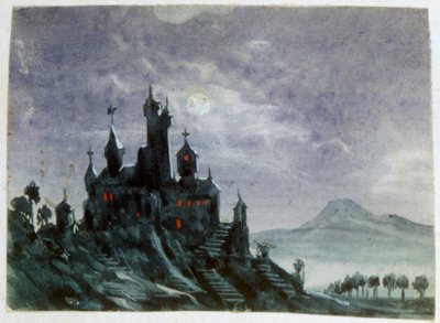 Fantazyjny zamek w świetle księżyca I, 1820-1876 autorstwa George Sand