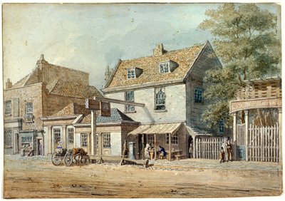 Castle Tavern, Old Kent Road, Londyn, c1830 autorstwa George Scharf