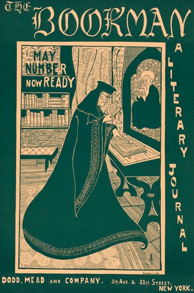 Plakat do wydania The Bookman autorstwa George Scotson Clark