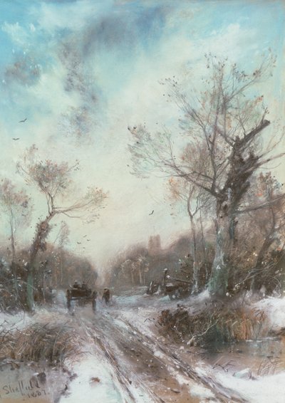 Zimowy krajobraz autorstwa George Sheffield
